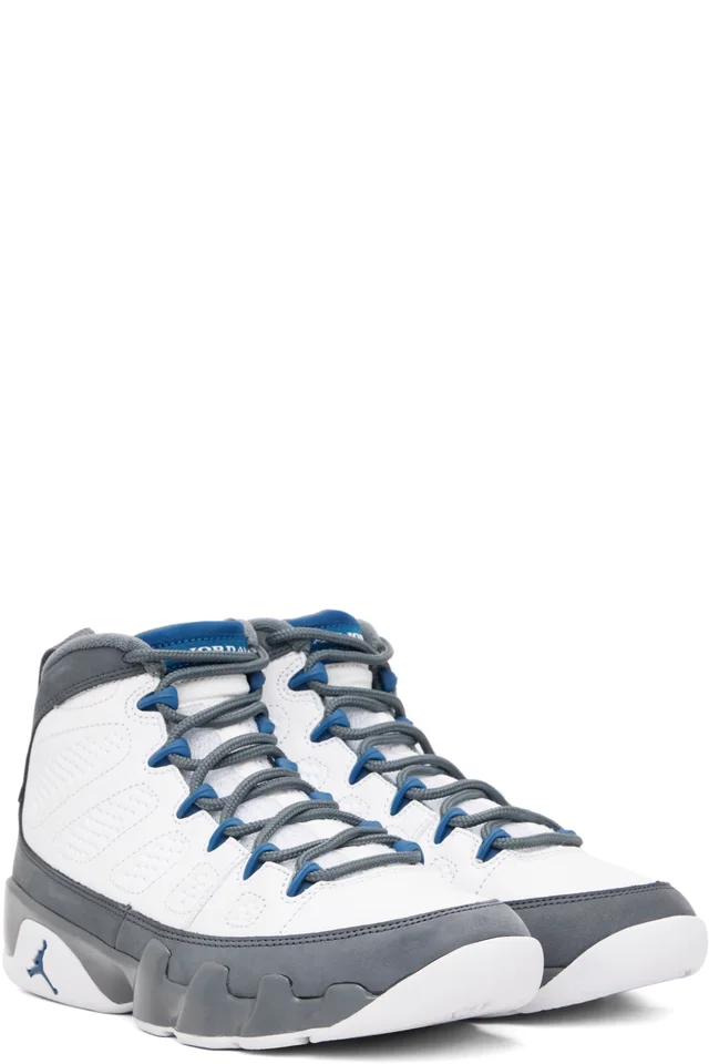 Nike Jordan Gray & White Air Jordan 9 Retro Sneakers, photo 4 of 5 from SSENSE
