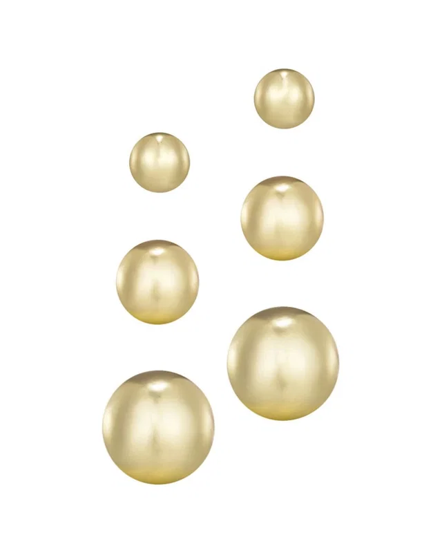 ADORNIA 14K Plated Set of 3 Ball Stud Earrings, image 1 of 1 from Rue La La