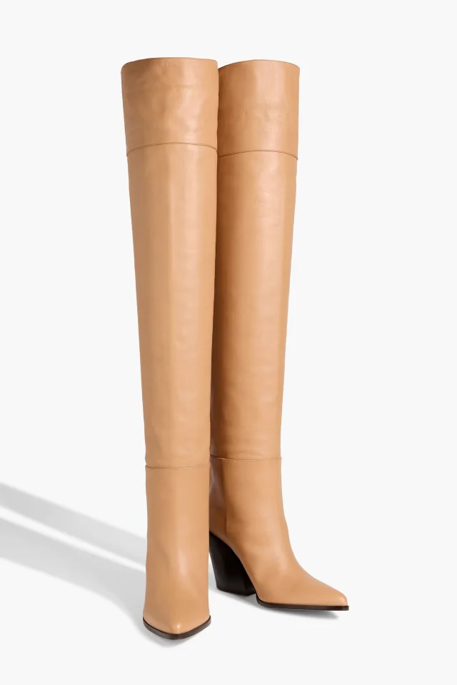 Jimmy Choo Maceo 85 Leather Over-the-Knee Boots, photo 2 of 4 from THE OUTNET