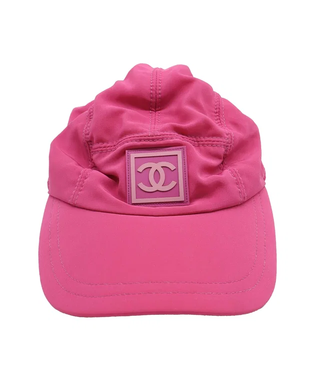 Chanel Sport Line Nylon Pink Cap Size S in Pink Nylon from Luxury Promise