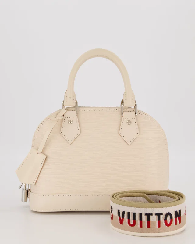 Louis Vuitton Alma BB Bag in White Leather from Sellier