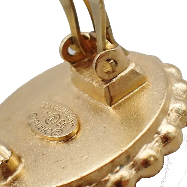Chanel Cc Round Metal Black Gold_plated Jewelry in Black from HEWI, photo 7 of 8