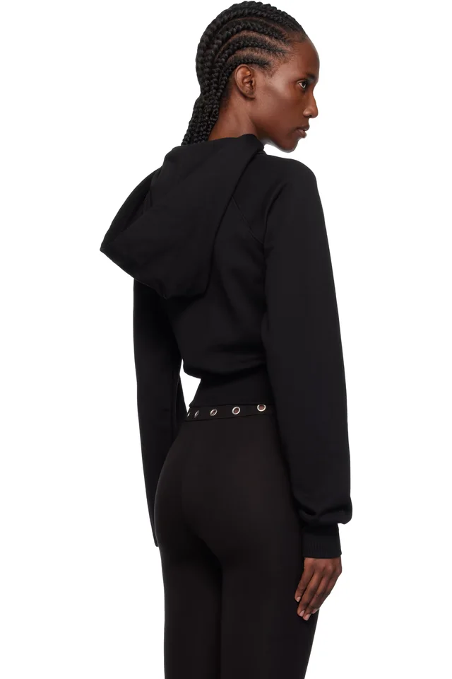 Versace Jeans Couture Black Logo Hoodie, photo 3 of 4 from SSENSE
