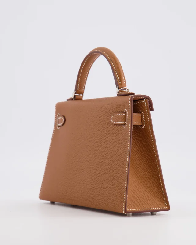 Hermès Mini Kelly II 20 Bag in Gold Epsom leather from Sellier, photo 15 of 21