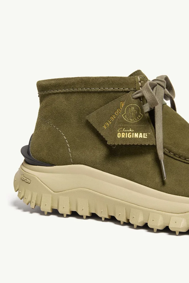 Moncler + Clarks Originals Trailgrip Wallabee GTX Suede Boots, photo 7 of 8 from SENSER