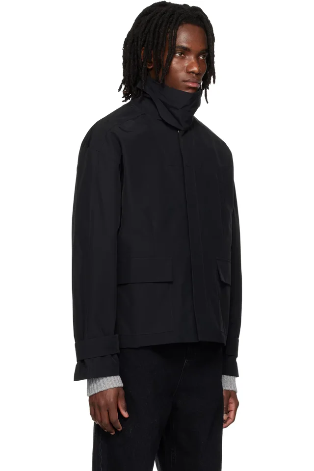 Entire Studios Black Trench Jacket, photo 2 of 4 from SSENSE