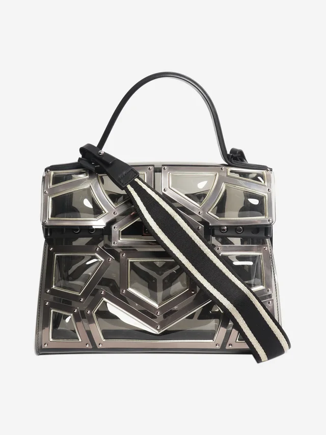 Delvaux Silver Tempête GM Gladiator bag in Silver Leather from Sign of the Times