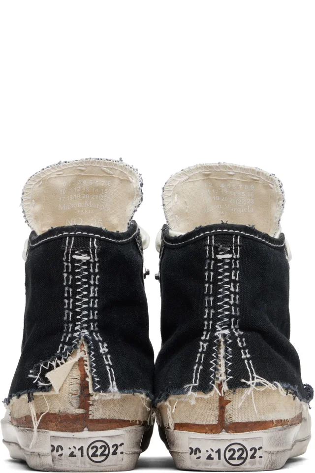 Maison Margiela Black Loved To Death Sneakers, photo 2 of 5 from SSENSE