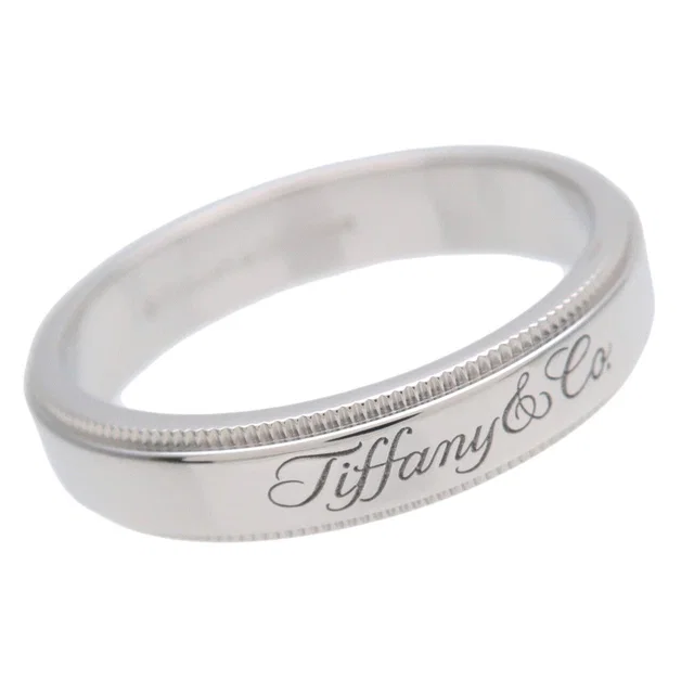 Notes Band Milgrain Ring PT950 Platinum US8 EU57 Used F/S | Tiffany&Co. | Buy at from Truefacet