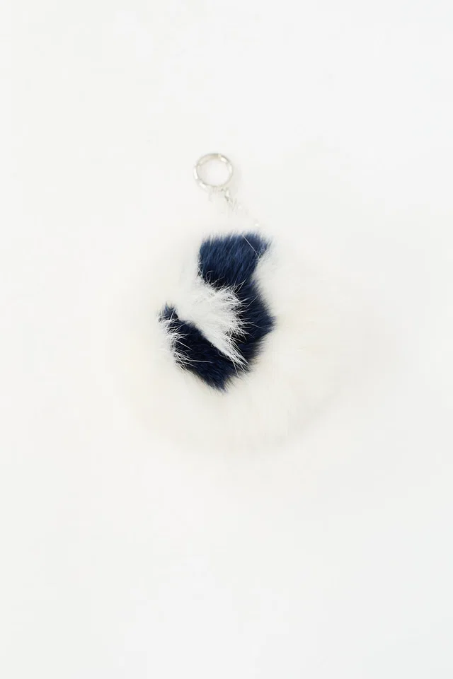 Fendi Fur J Pom Charm in Leather from VSP Consignment