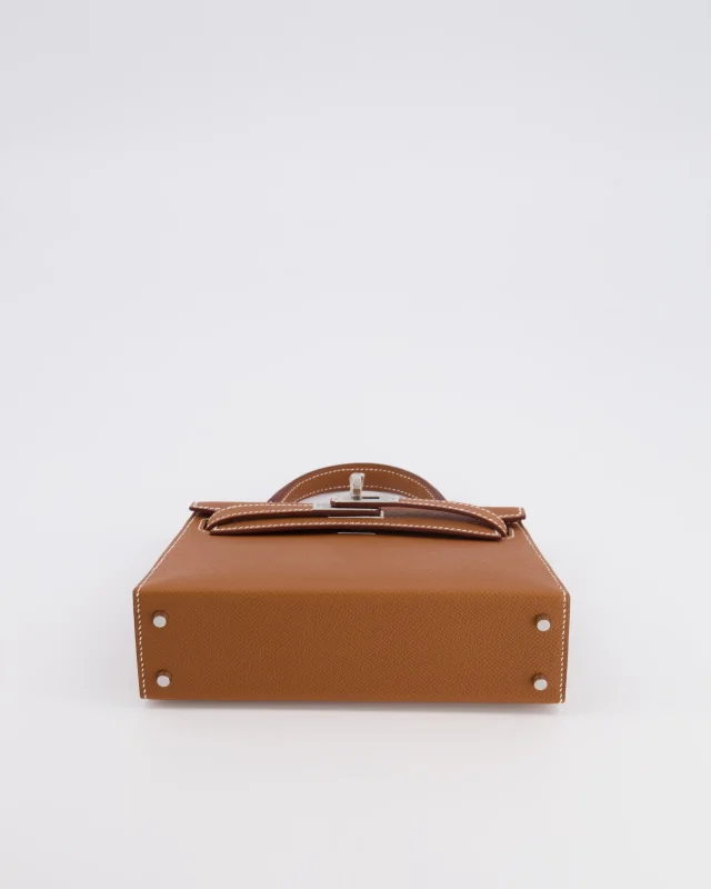 Hermès Mini Kelly II 20 Bag in Gold Epsom leather from Sellier, photo 19 of 21