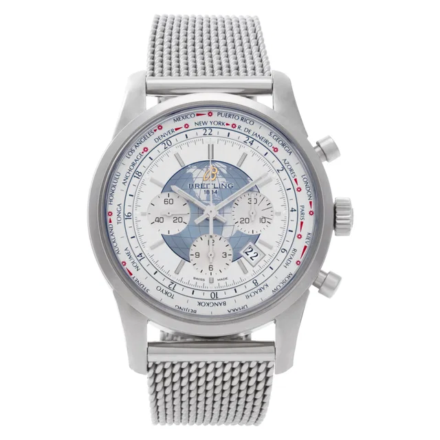 Unused Breitling Transocean Chronograph 46mm AB0510 in Stainless Steel from Gray And Sons