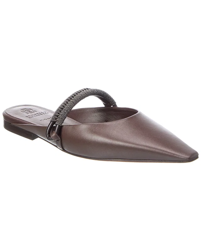 Brunello Cucinelli Leather Mule, image 1 of 1 from Gilt