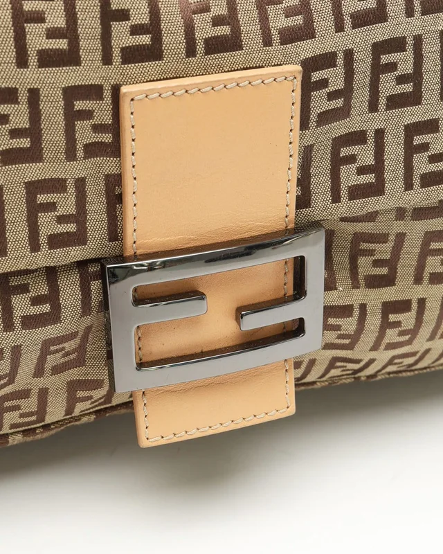 Fendi Zucchino Mamma Baguette Bag in Canvas from A Retro Tale, photo 6 of 12