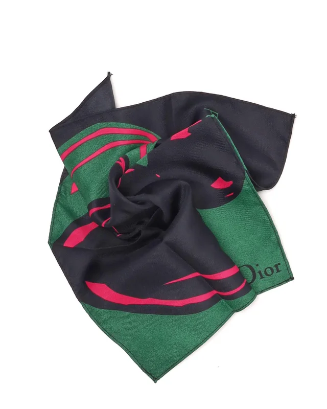 Dior 27 Silk Pocket Square in Silk from A Retro Tale, photo 3 of 3