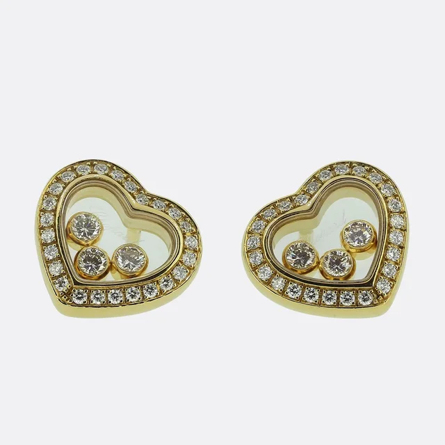 Chopard Happy Diamonds Icons Earrings from The Vintage Jeweller