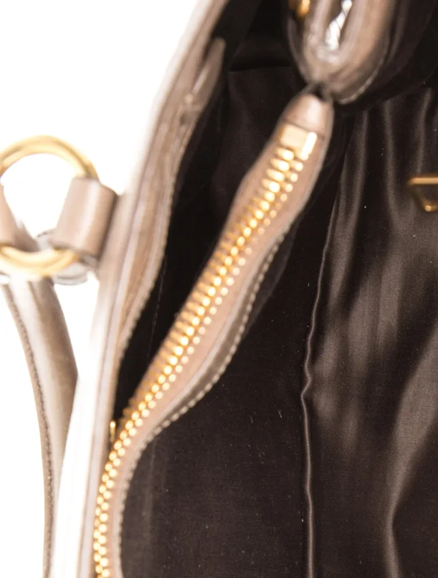 Miu Miu Top Handle Bag in brown|red Leather from The RealReal, photo 6 of 6