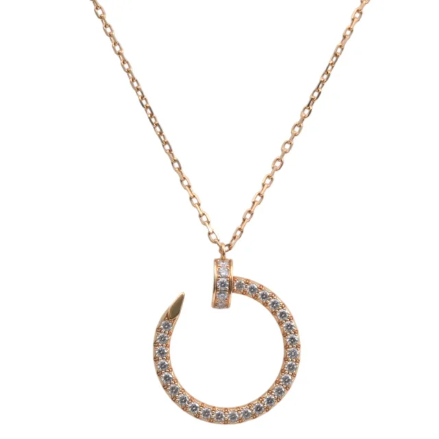 Cartier 18K Diamond Just Store Anklet Necklace Pink Gold from VINTAGE QOO TOKYO