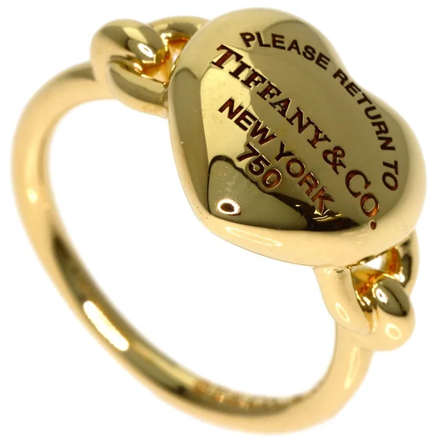 Return to Tiffany Full Heart Ring 18k Yellow Gold in Yellow from The Reluxe