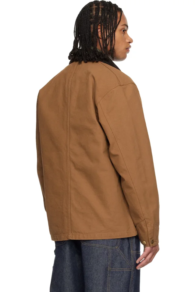 Carhartt Work In Progress Tan Michigan Jacket, photo 3 of 4 from SSENSE