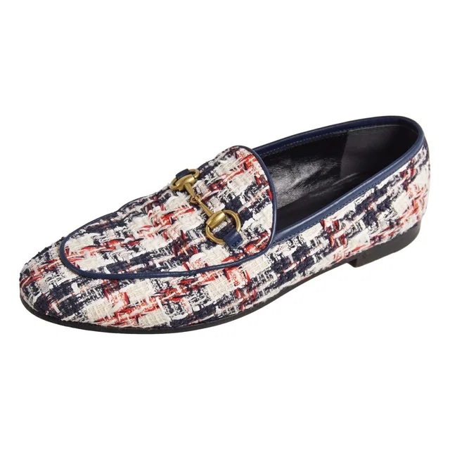 Gucci Loafers Moccasins Horsebit in Tweed from The Reluxe