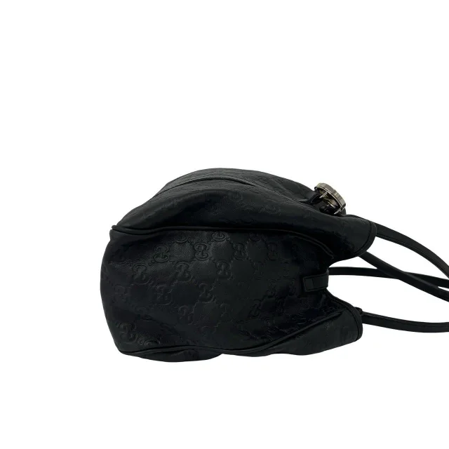 Gucci GG Twins Shima Leather Tote Bag in Black Leather from LuxUness, photo 6 of 10