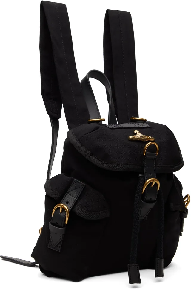 Vivienne Westwood Black Highland Small Backpack, photo 6 of 8 from SSENSE