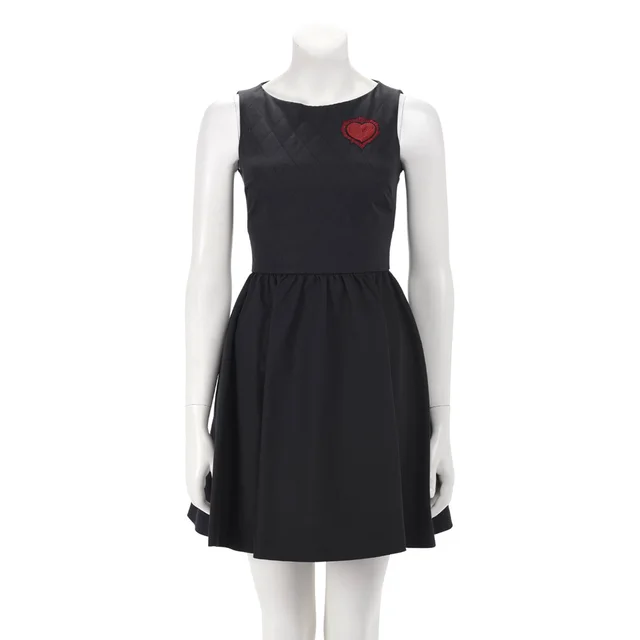 Dior Cotton Twill Heart Dress FR 34 in Black from Blue Spinach