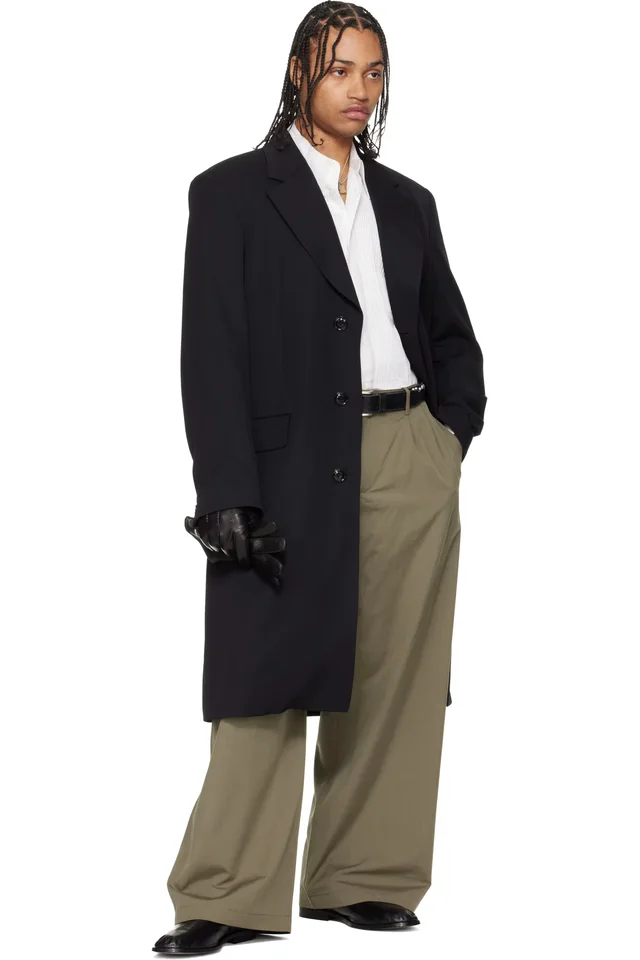 OUR LEGACY Black Dolphin Coat, photo 4 of 4 from SSENSE
