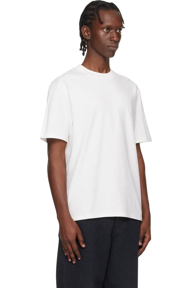 Hugo White Relaxed-Fit Logo-Print T-shirt, photo 2 of 2 from SSENSE
