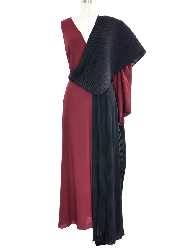 Givenchy Asymmetrical Colorblock Dress from Arcade Vintage