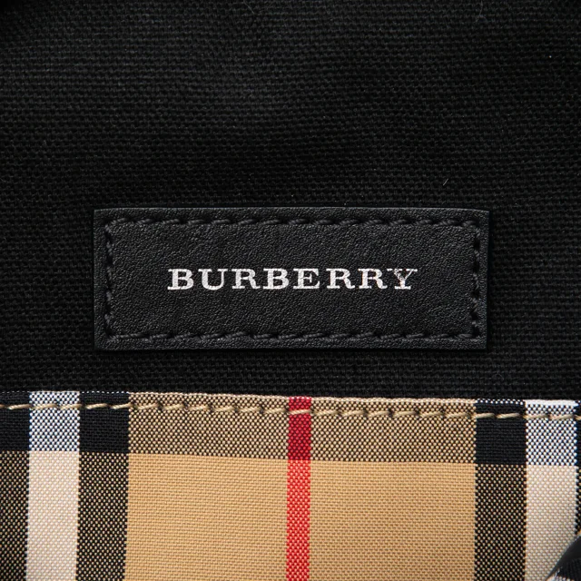 Beige Burberry House Check Canvas and Calfskin Cartoon Print Round Crossbody in Beige Calfskin from Designer Revival, photo 5 of 6