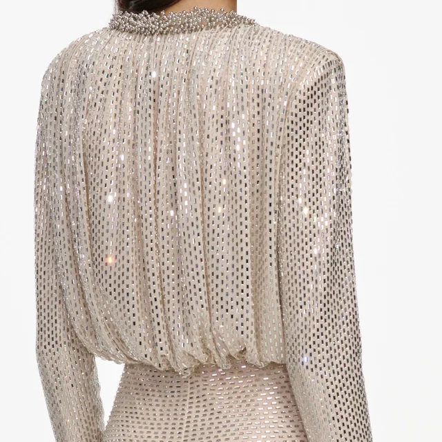 Self-Portrait Rhinestone-embellished dress, photo 5 of 5 from SENSER