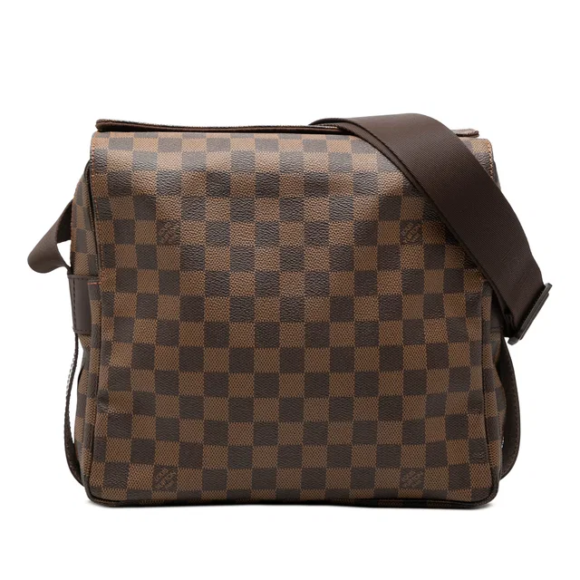Brown Louis Vuitton Damier Ebene Naviglio Crossbody Bag in Brown Canvas from Designer Revival, photo 1 of 1