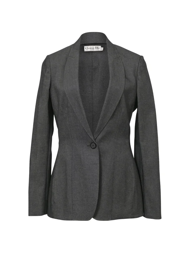 Dior Pre-Owned single-breasted Blazer | Grey | FARFETCH in Grey Wool from Farfetch, photo 1 of 1