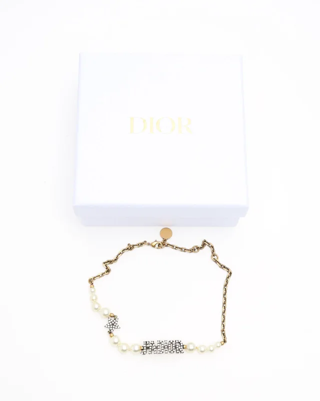 Dior J'Adior Pearl Choker in Resin from A Retro Tale, photo 2 of 2