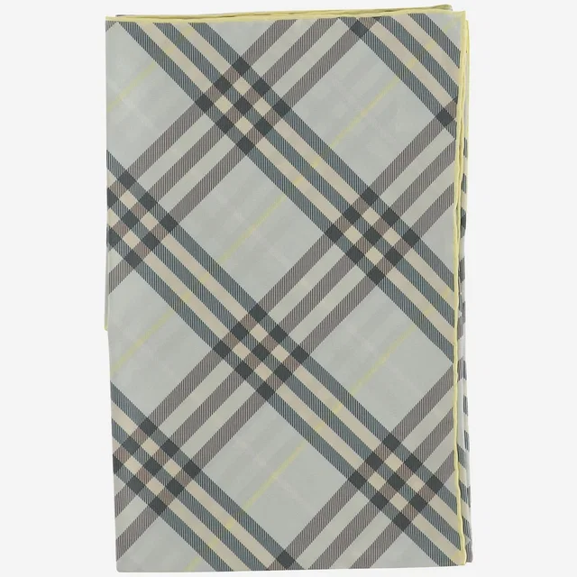 Burberry Silk Check Scarf — Gray Scarfs in Grey Silk from HEWI