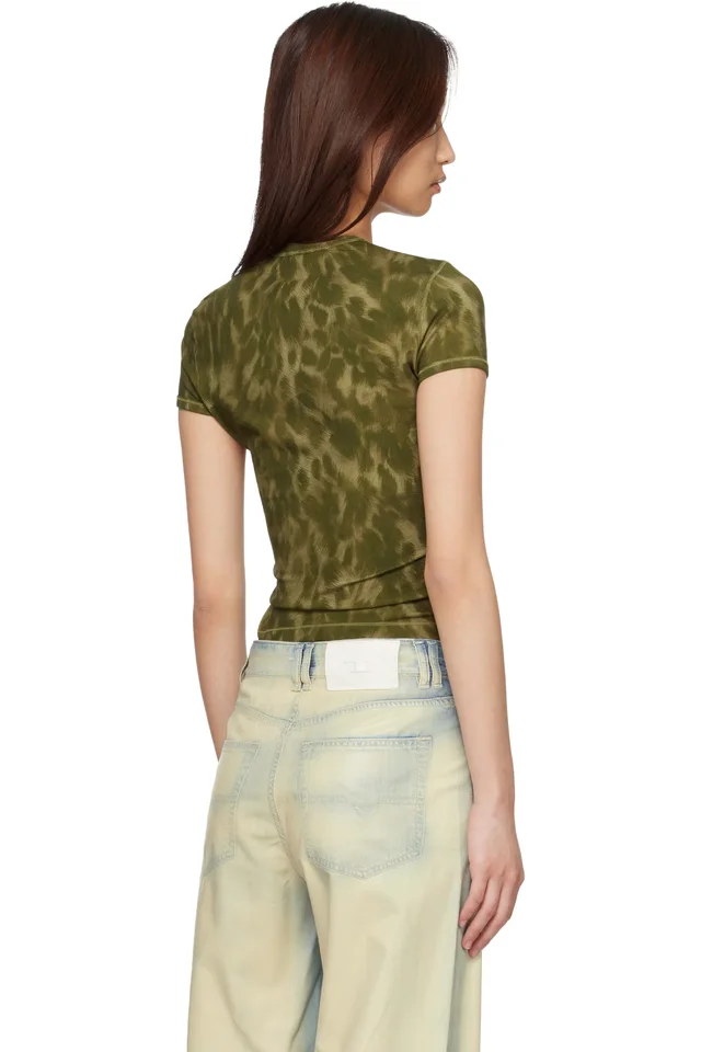 Diesel Green T-Anima T-shirt, photo 3 of 4 from SSENSE