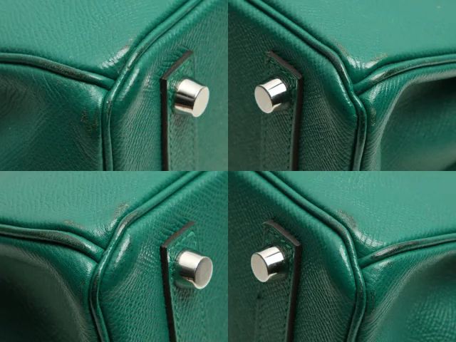 Hermès Malachite Epsom Birkin 25 in Epsom leather from Ann's Fabulous Finds, photo 8 of 11
