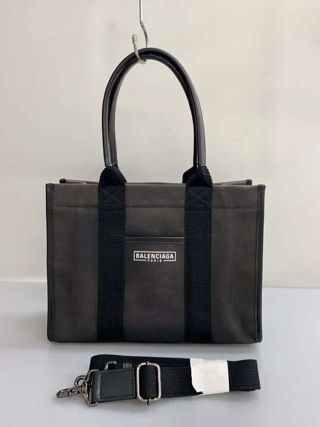 Balenciaga Navy Blue Cabas Xs Tote Bag Beige Canvas in blue Canvas from Poshmark