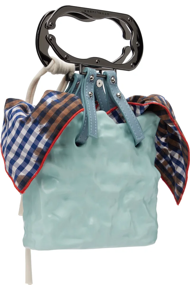 Ottolinger Blue Signature Ceramic Bag, photo 3 of 4 from SSENSE