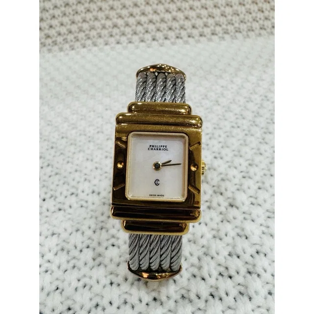 Charriol St Tropez 7007902 Swiss Watch Gold Tone Cable Bracelet in neutral|brown|gold|white from Poshmark