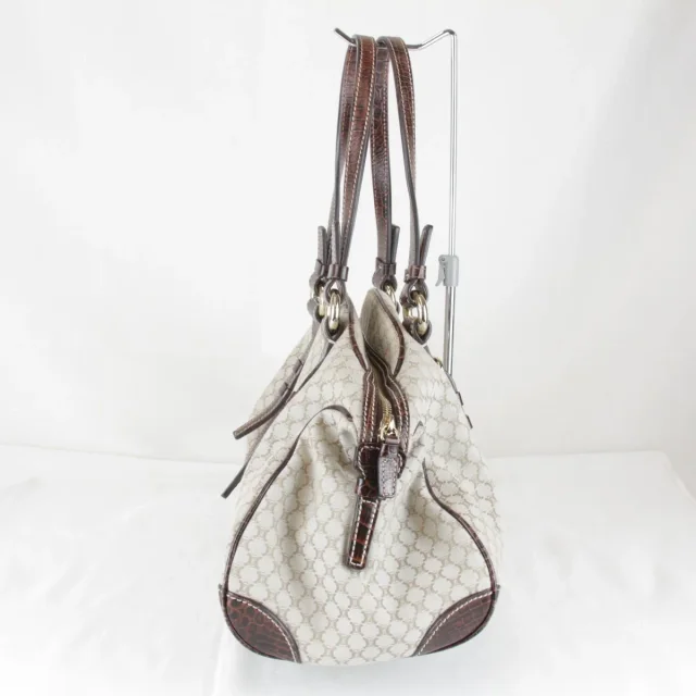 Celine Macadam Canvas Boston Bag in Beige Canvas from LuxUness, photo 4 of 9
