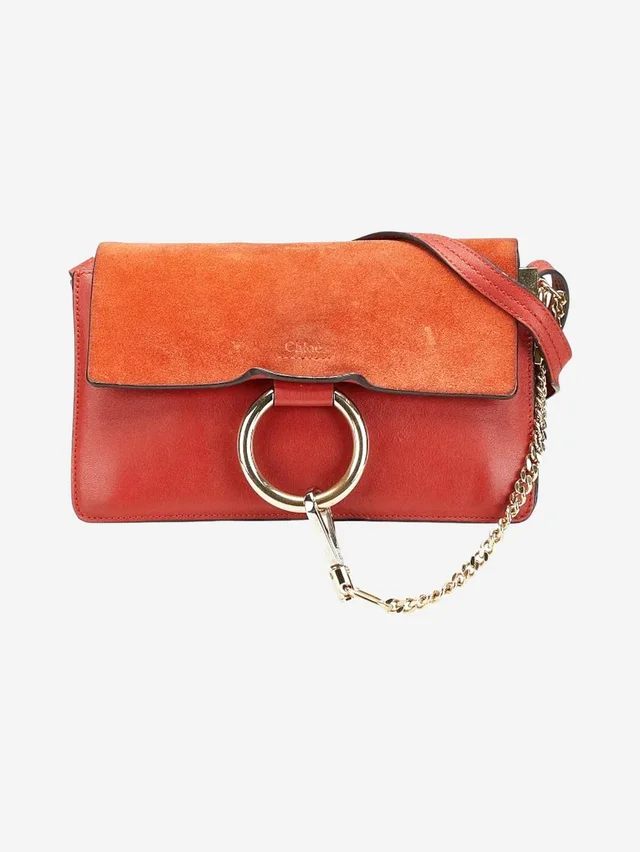 Chloé Red Faye shoulder bag in Red Suede from Sign of the Times