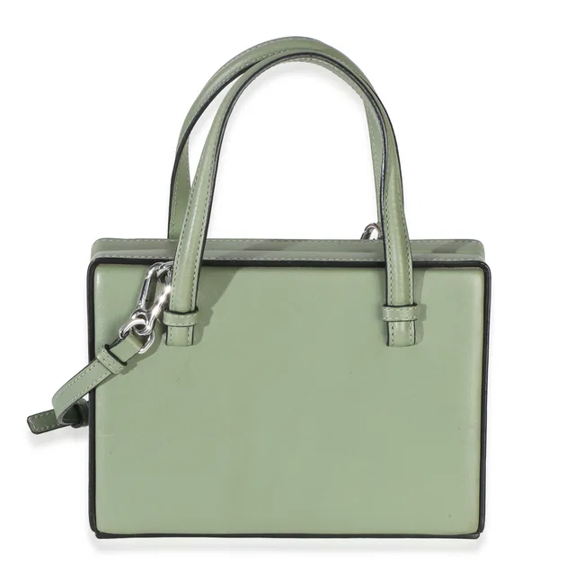 Loewe Green Calfskin Top Handle Postal Bag Leather Handbag in Green Calfskin from HEWI