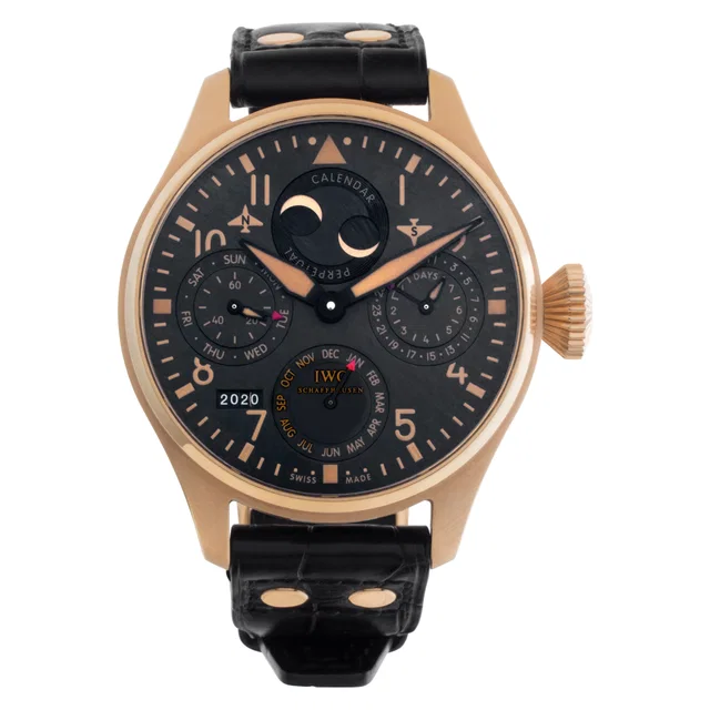 Unused IWC Big Pilot "Perpetual Calendar" 46mm iw502635 in Rose Gold from Gray And Sons