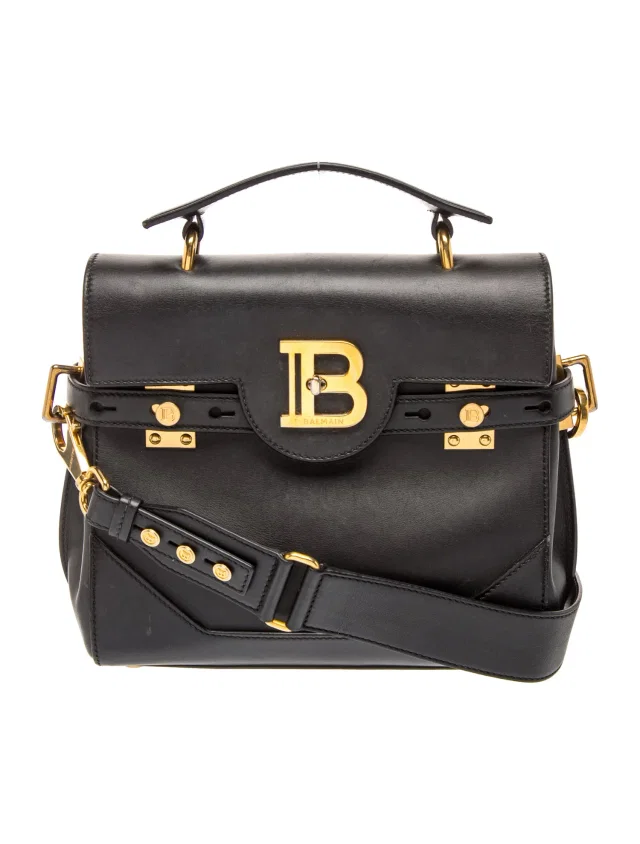 Balmain Leather B-Buzz 23 bag Small in black Leather from The RealReal