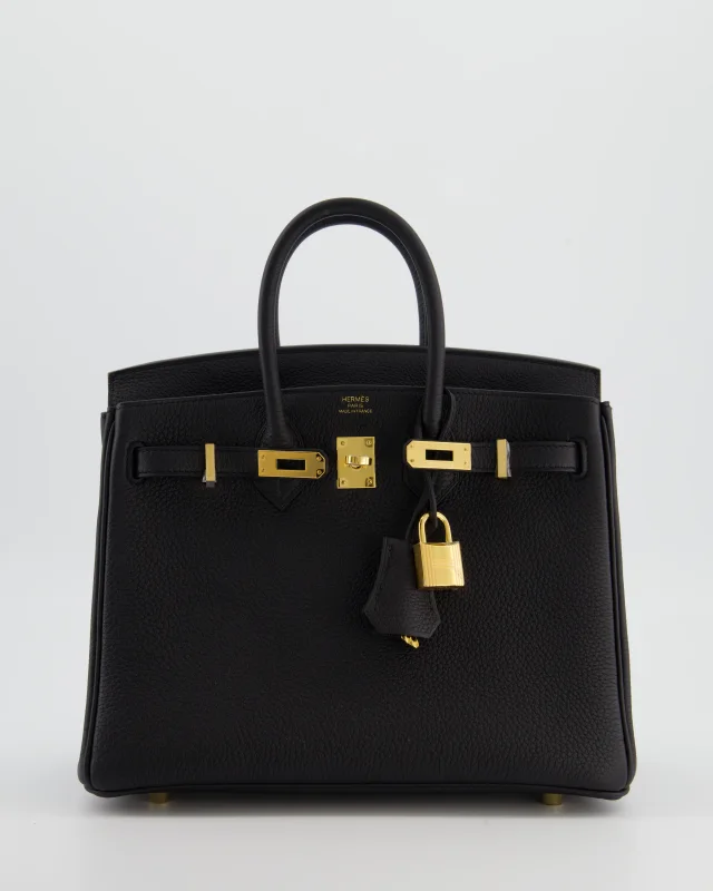 Hermès Birkin 25 Retourne Bag in Black Togo leather from Sellier, photo 23 of 23