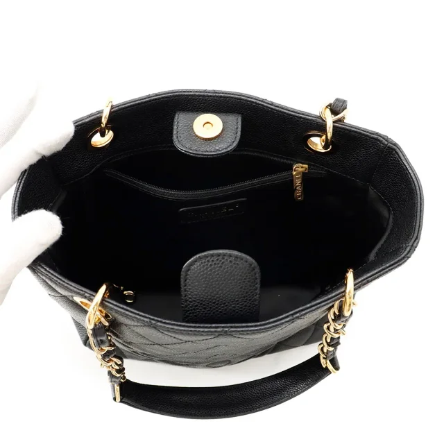 Chanel Matelasse PST Chain Tote BlackA50994 Caviar Leather in Caviar leather from GALLERY RARE, photo 5 of 14
