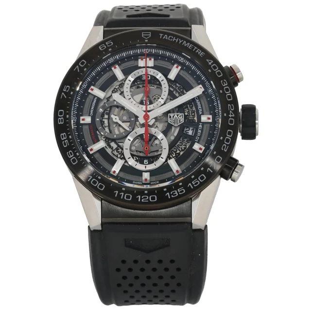 TAG Heuer Carrera CAR2A1Z 45mm Stainless Steel Watch from H&T